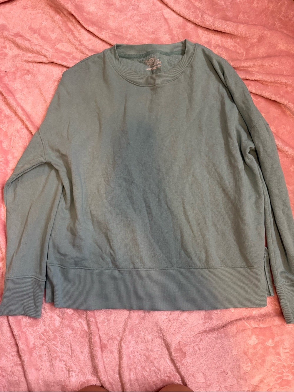 Time and Tru Crewneck Sweatshirt - Sage Green